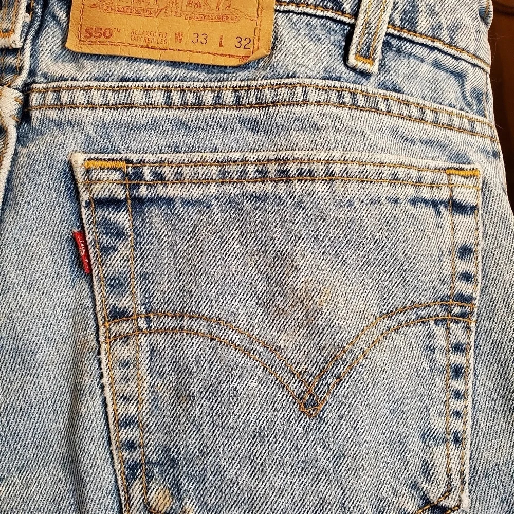 5. 1995 ~Vintage Levi's 💙 550 ~ 33 x 32 ~ September ~ - Picture 4 of 16